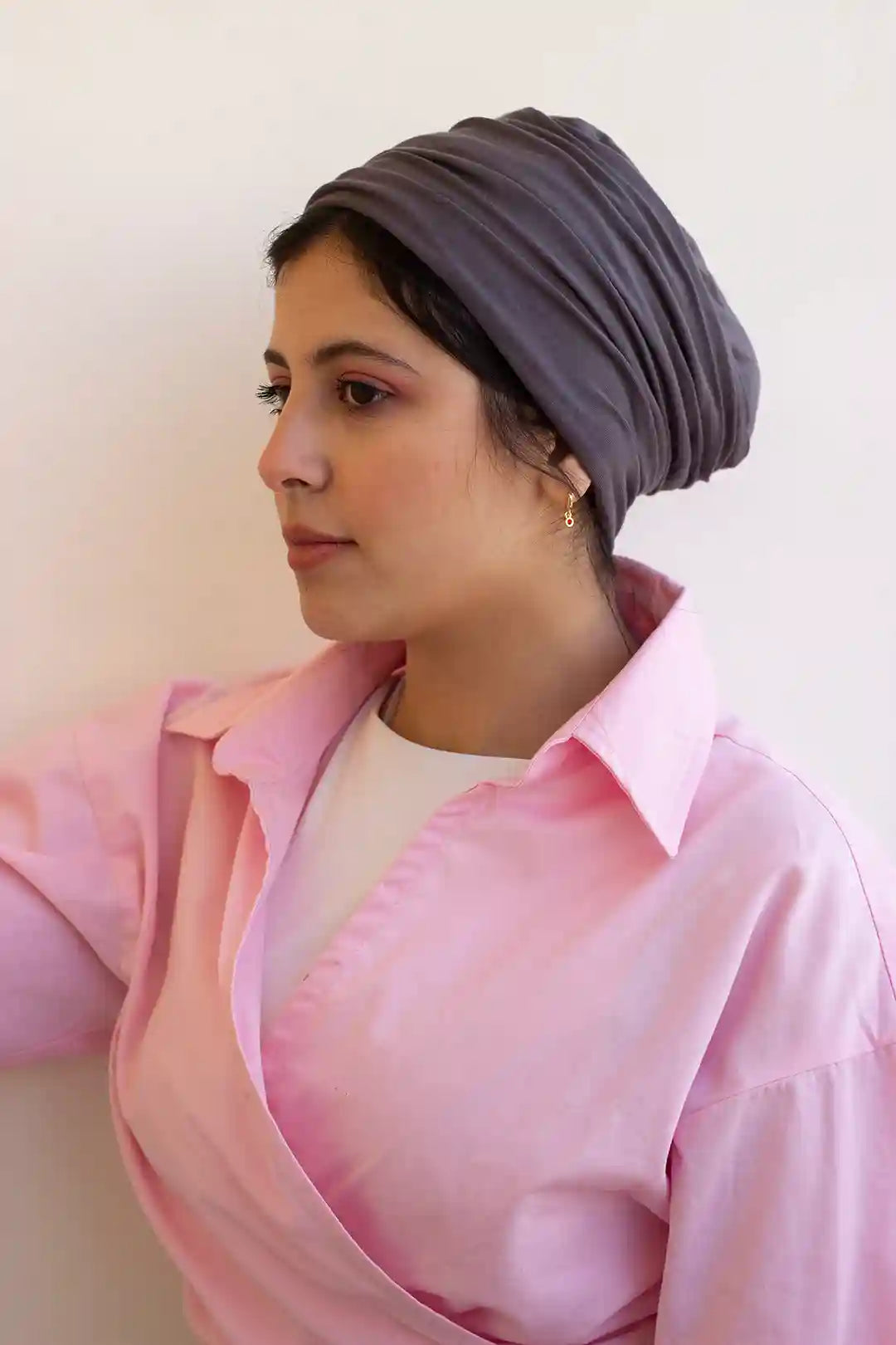 Gray “cotton “ turban