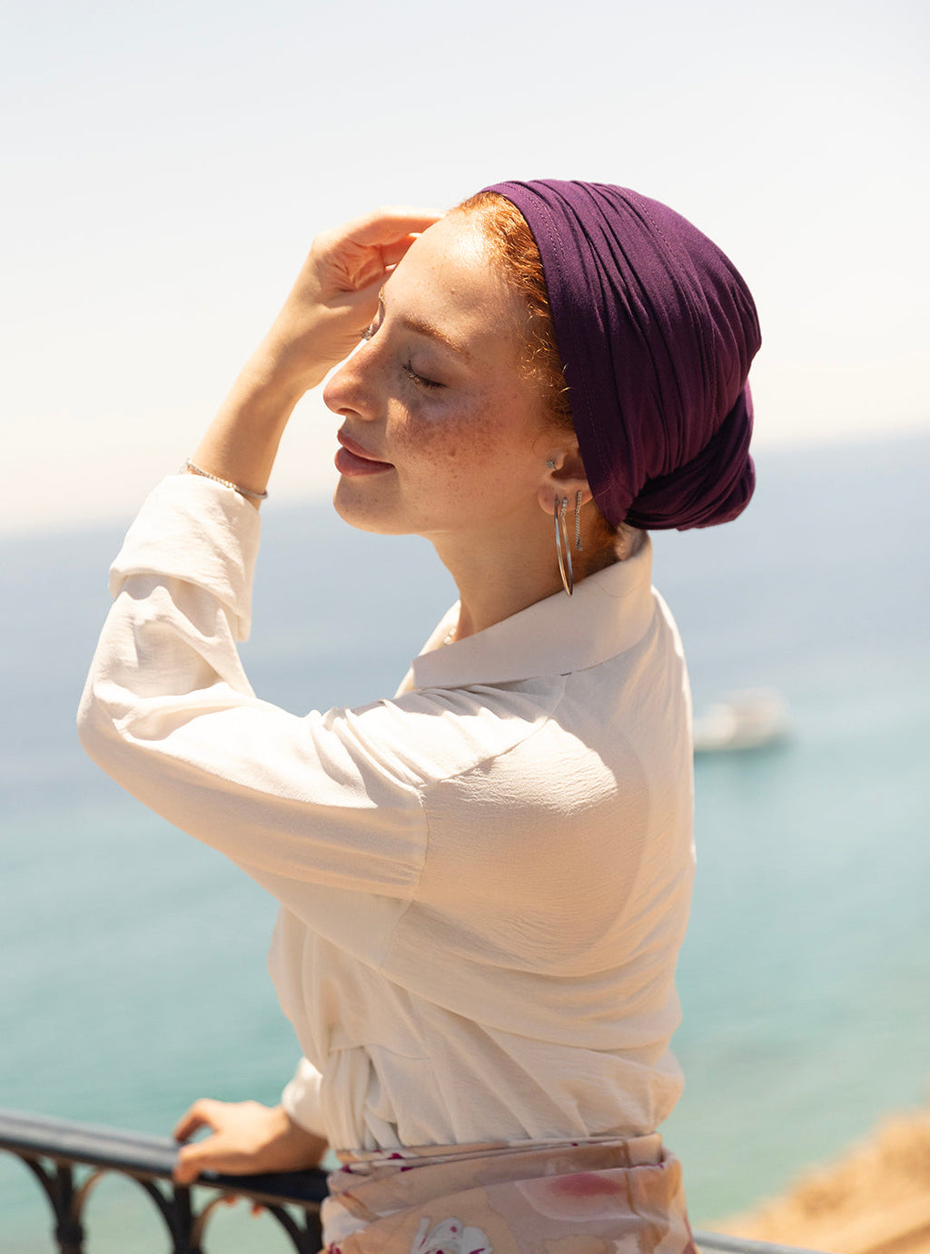 Cotton Wrap in Purple