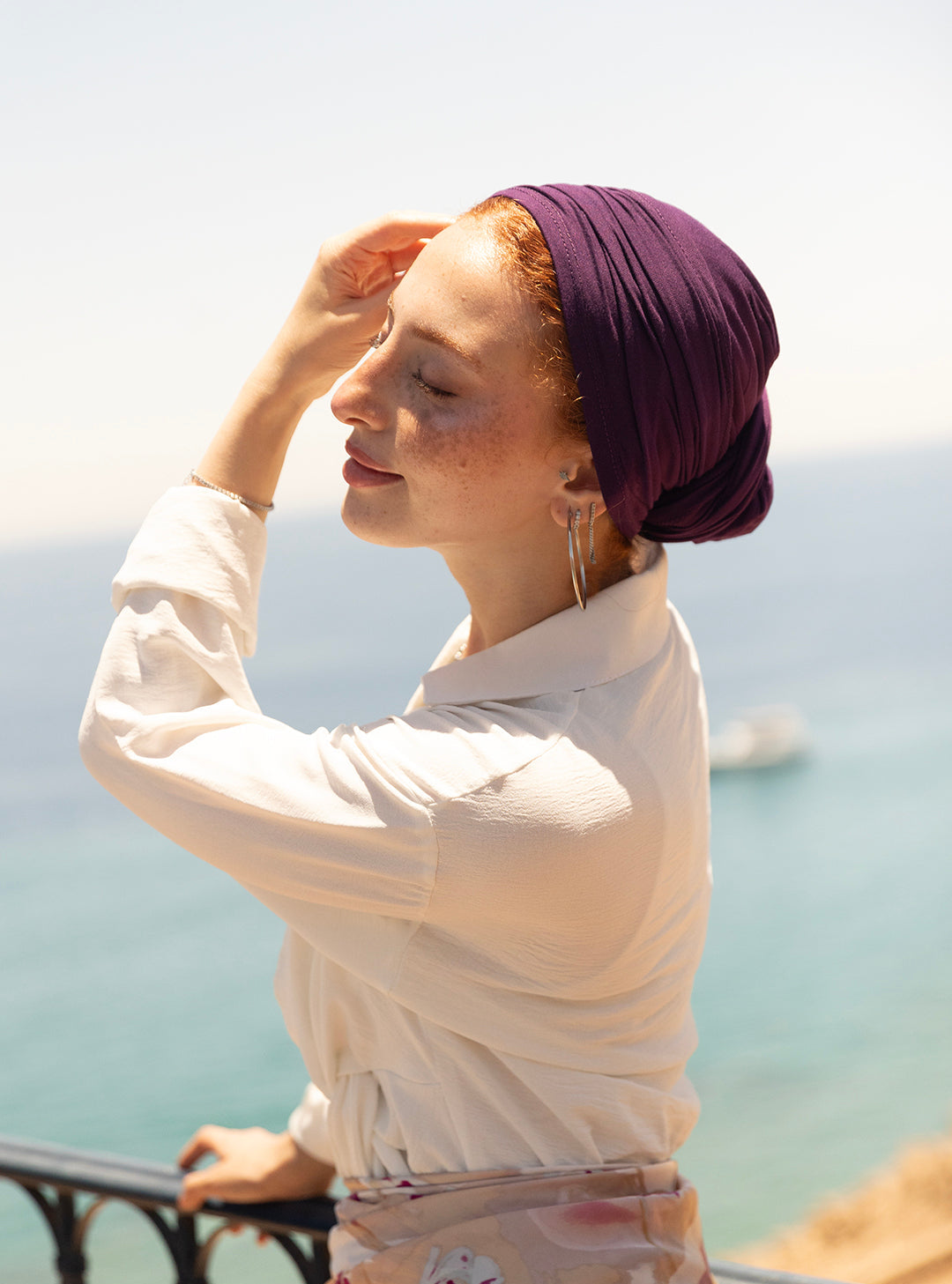 Cotton Wrap in Purple