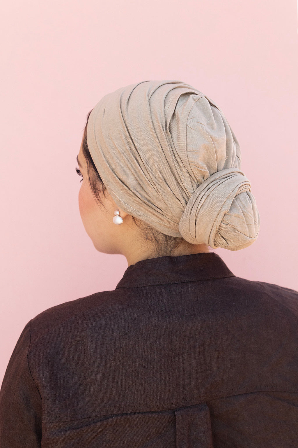 Cotton Wrap in Dark Beige