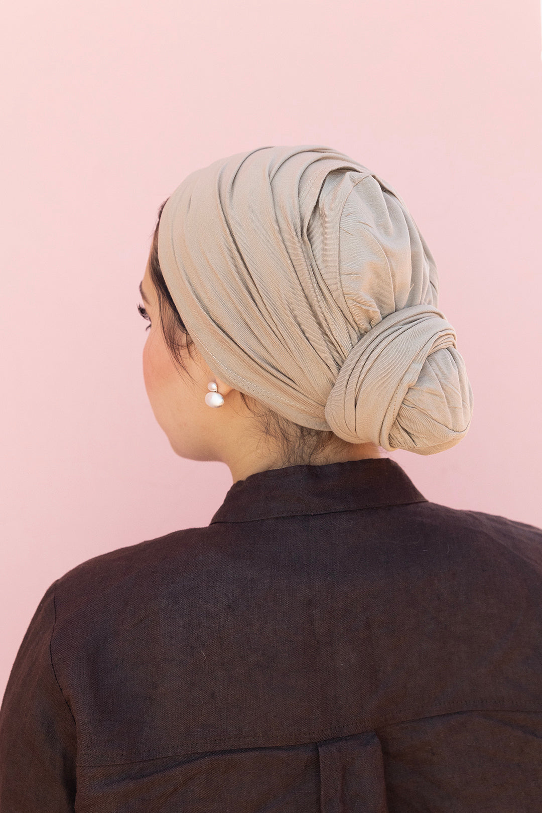 Cotton Wrap in Dark Beige