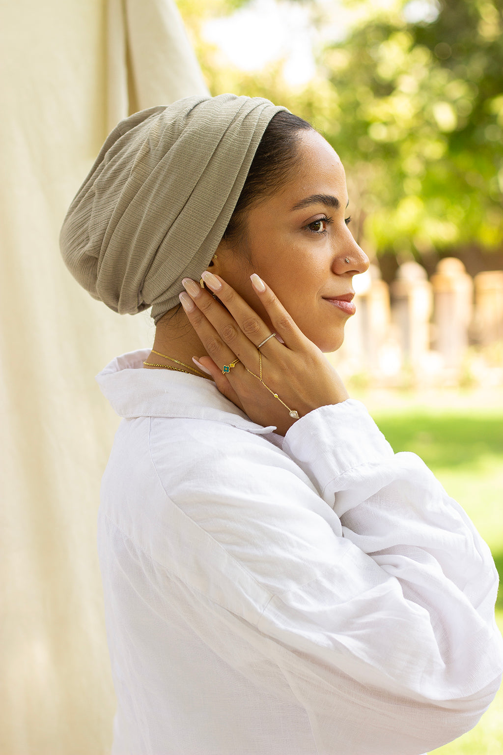 Breathable Cotton in Olive