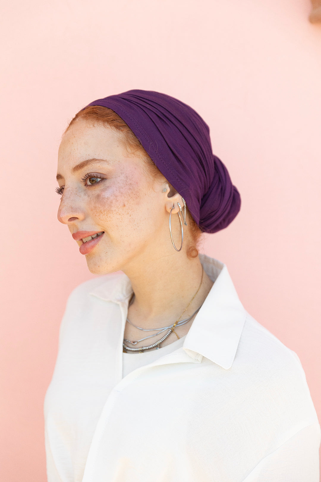 Cotton Wrap in Purple