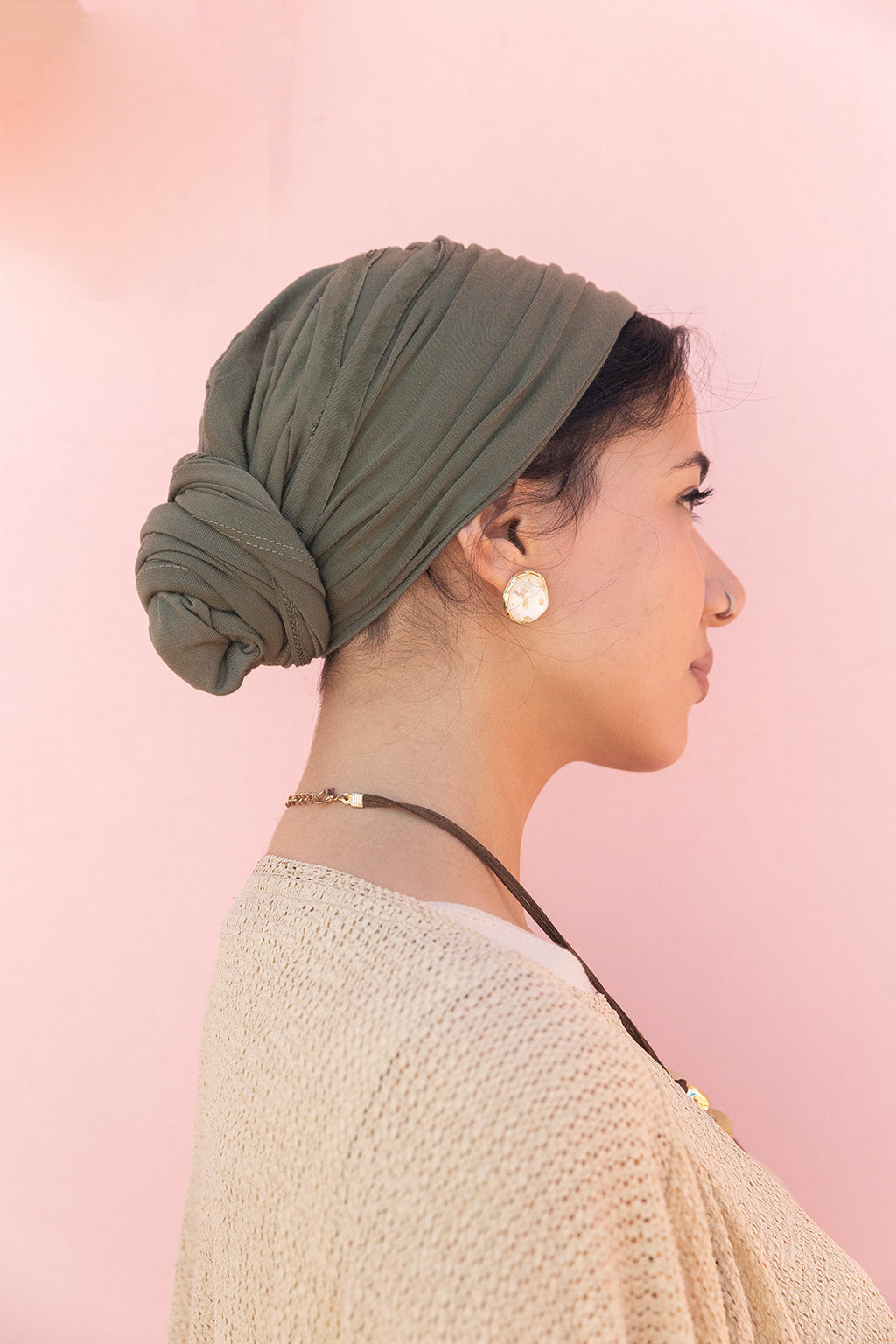Cotton Wrap in Olive