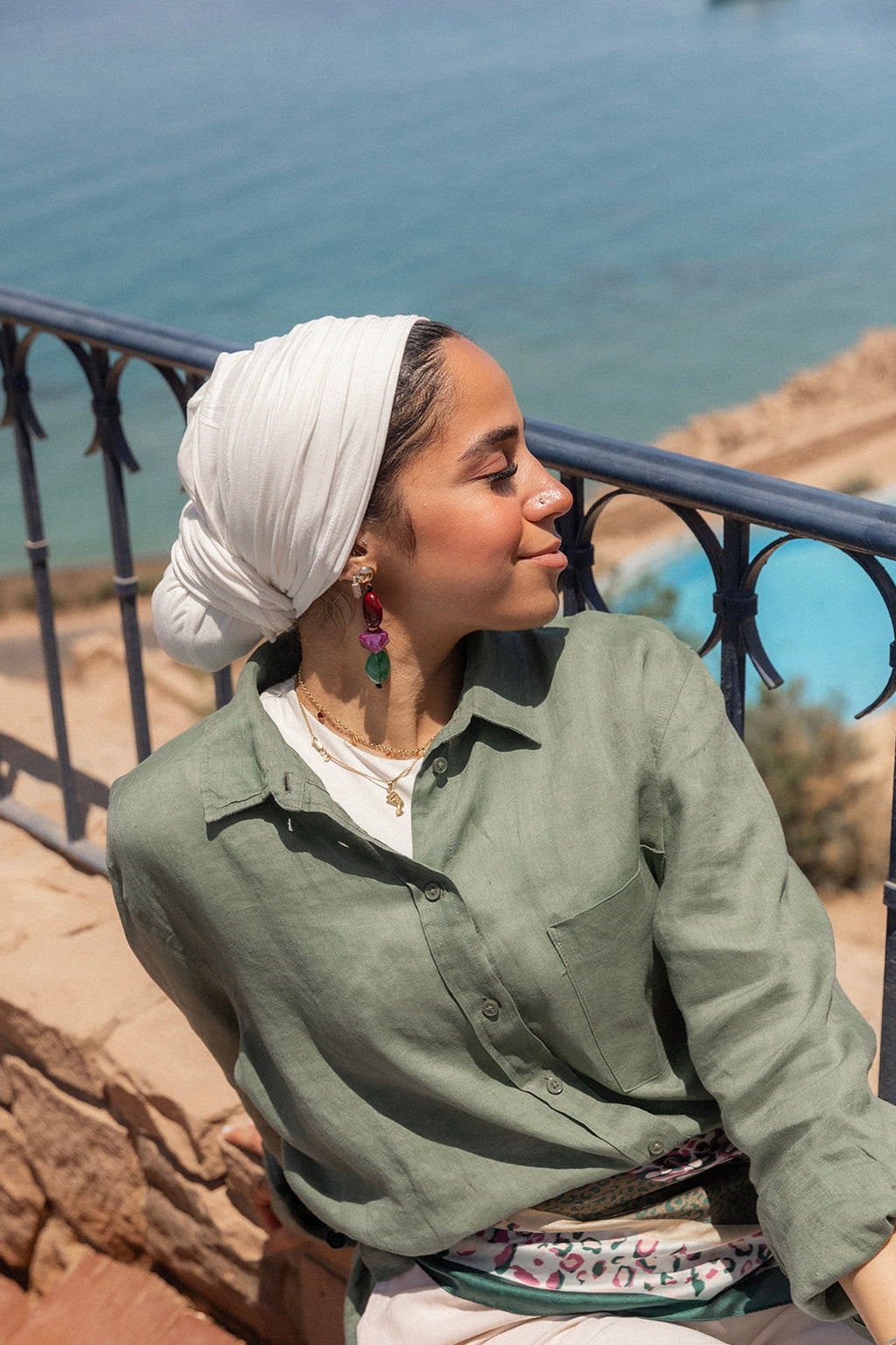 Cotton Wrap in Offwhite