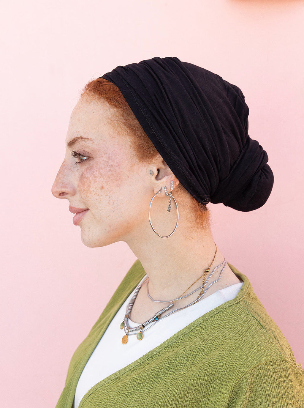 Cotton Wrap in Black