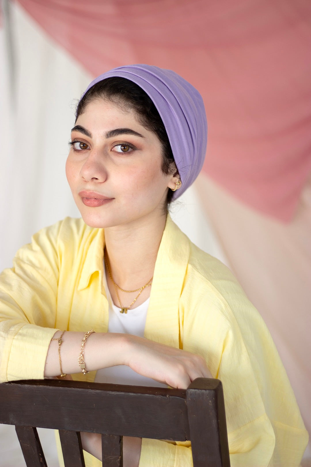 Lavender “cotton” turban