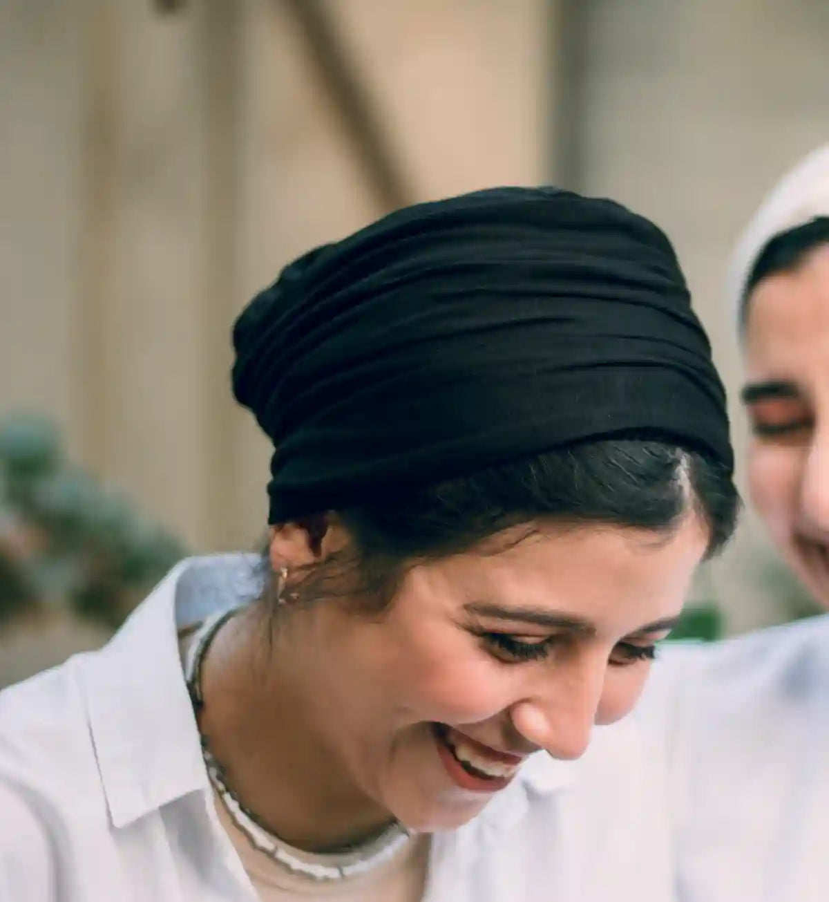 Black “cotton” turban