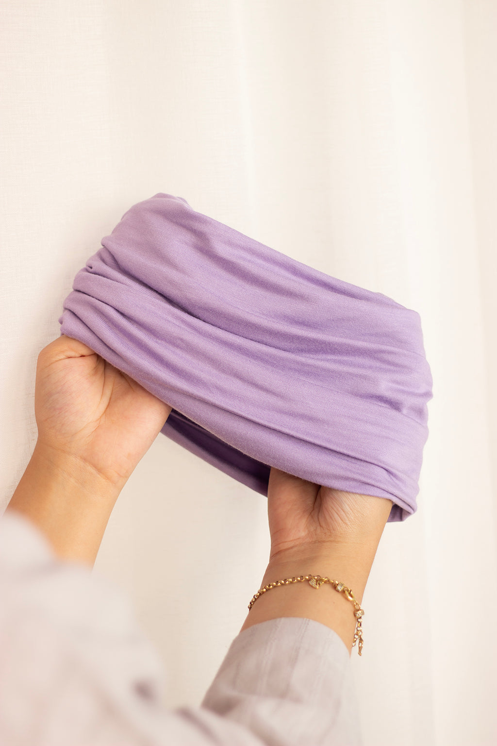 Lavender “cotton” turban