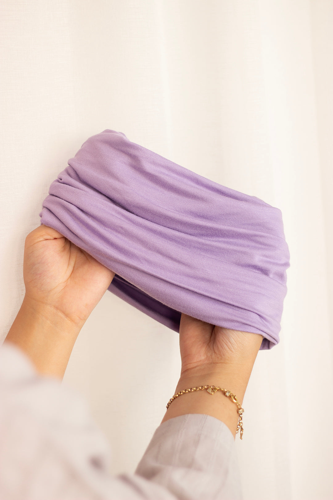 Lavender “cotton” turban