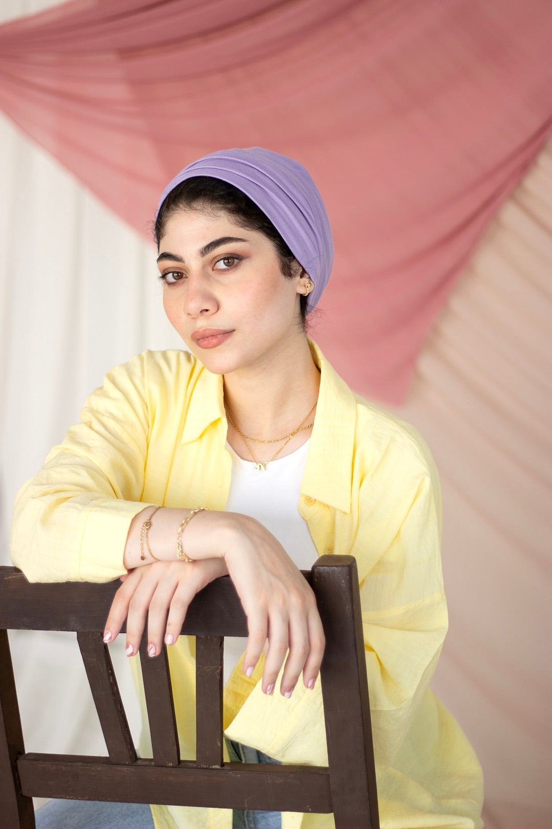 Lavender “cotton” turban